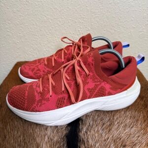 Sorel Womens 10.5 Explorer Blitz Stride Knit Sneaker Red Lace Up NL4672-849 Camo